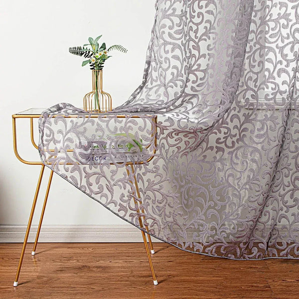 Sheer Curtain Panel Window Treatment - Dolce Mela - Artemis 60x100