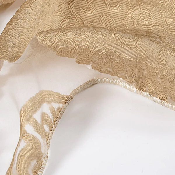 Sheer Curtain Panel Window Treatment - Dolce Mela - Chrysus 60x100