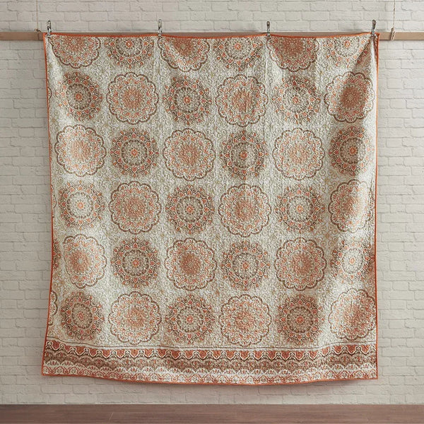 Tangiers 6 Piece Reversible Coverlet Set - Orange - Gifts for You 'n Me