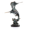 Bronze Marlin and Sailfish Coastal Sculpture