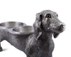PEWTER DOG FEEDING BOWL