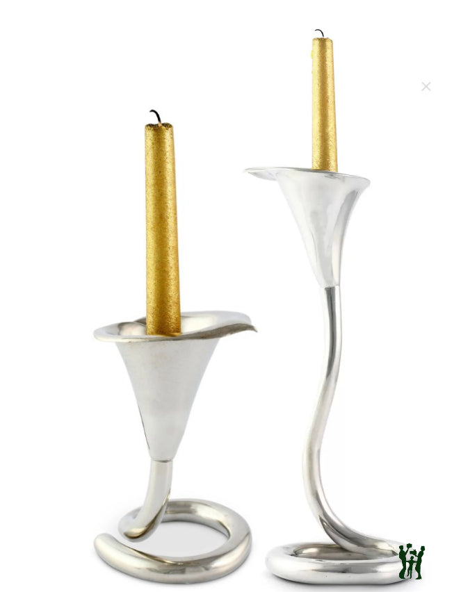 Vagabond House Pewter Lily Candlestick