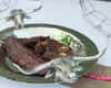 Long Horn Steer Hammered Steel Serving Tray -  Med