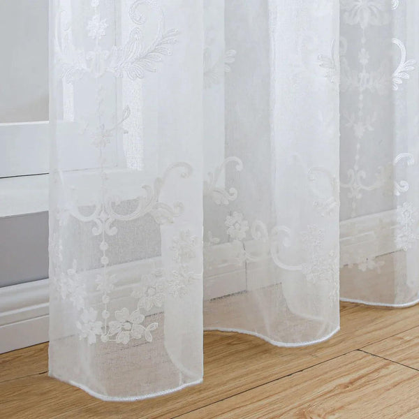 White Sheer Curtain Panels - Dolce Mela - Idra 60x100