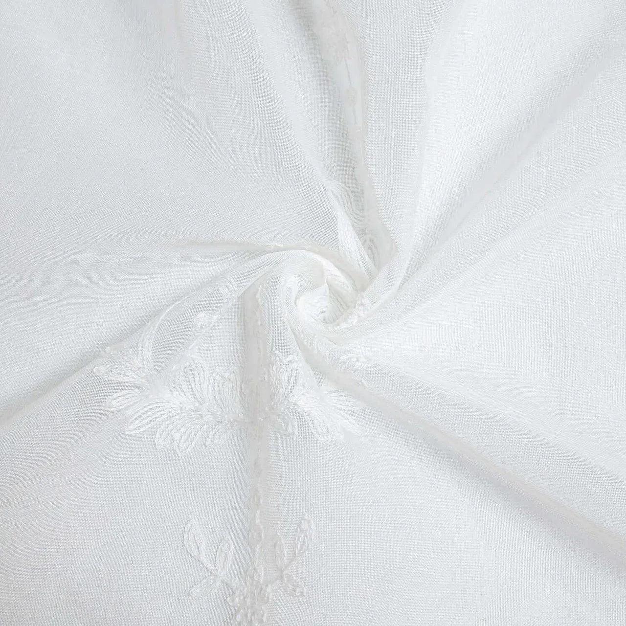White Sheer Curtain Panels - Dolce Mela - Idra 60x100
