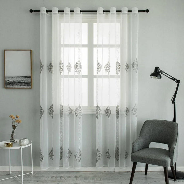 White Sheer Curtain Panels - Dolce mela - Nexus 60x100