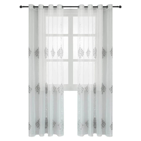 White Sheer Curtain Panels - Dolce mela - Nexus 60x100
