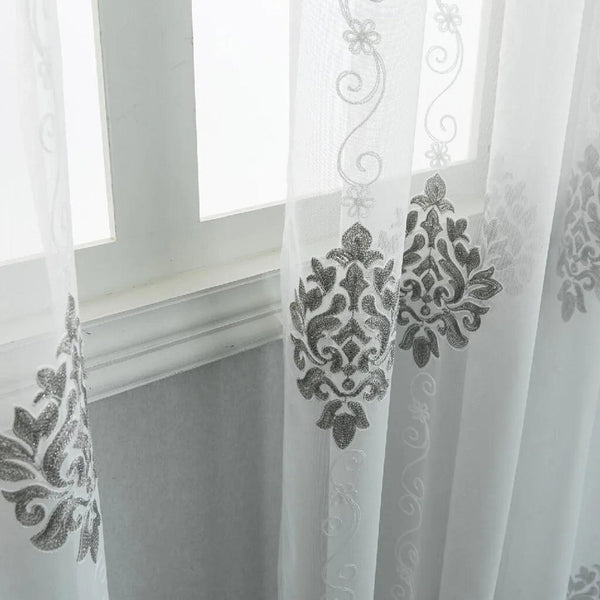 White Sheer Curtain Panels - Dolce mela - Nexus 60x100
