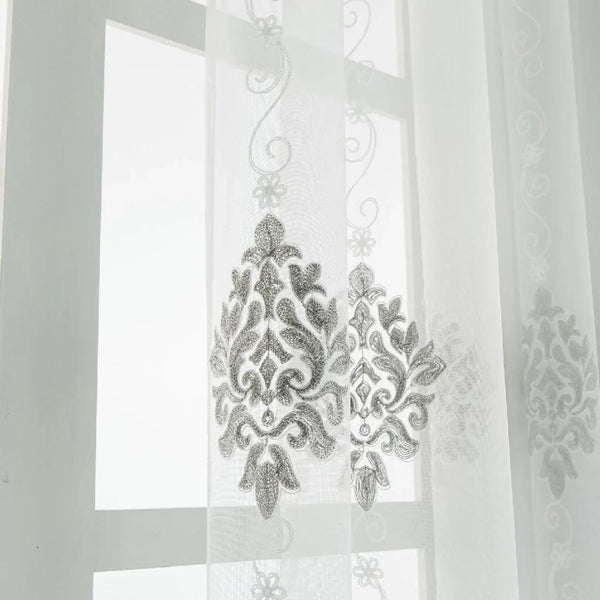 White Sheer Curtain Panels - Dolce mela - Nexus 60x100