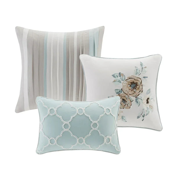 Willa 6 Piece Reversible Coverlet Set - Green - Gifts for You 'n Me