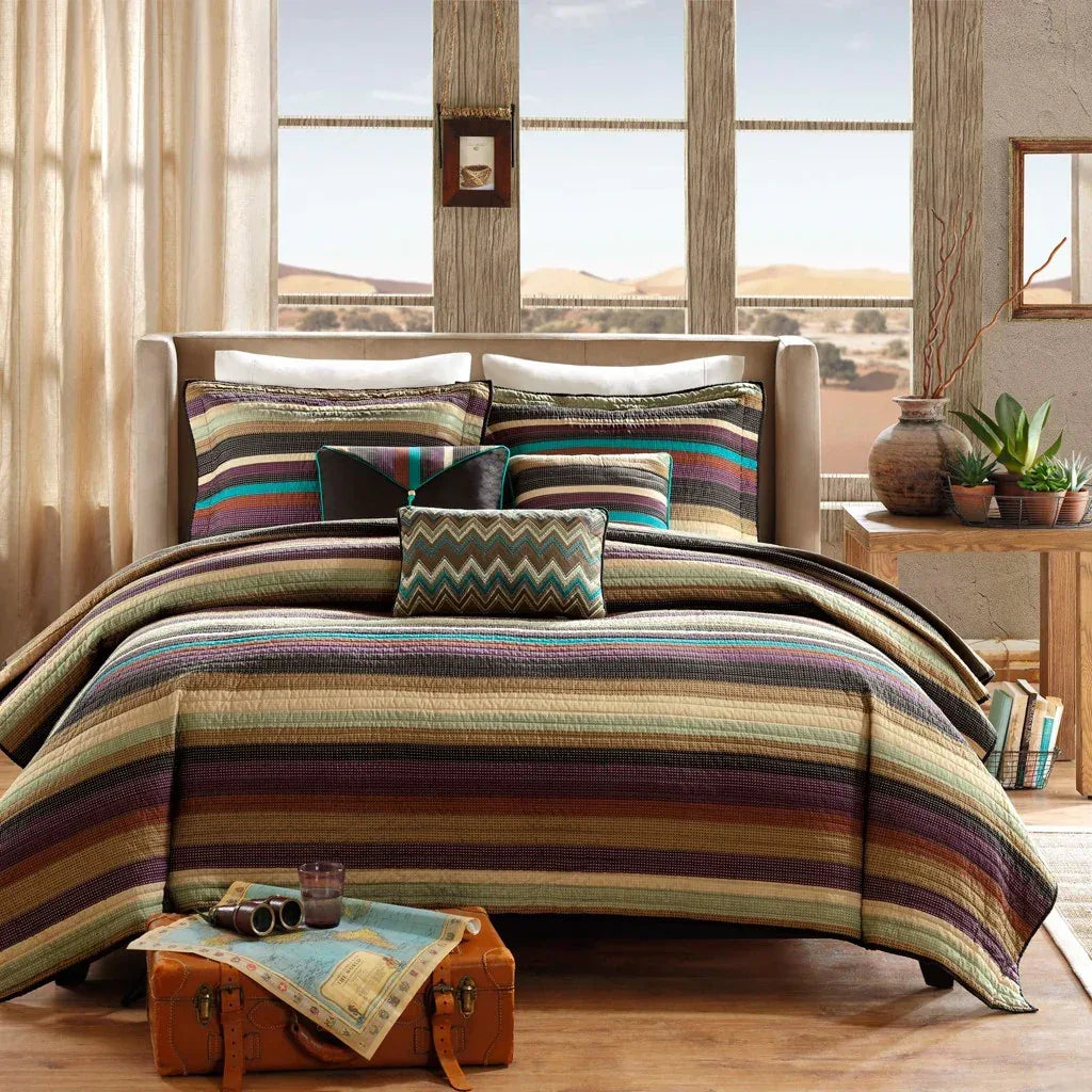 Yosemite Reversible Quilt Set with Throw Pillows - Gifts for You 'n Me