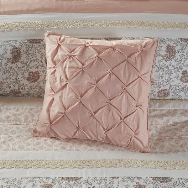 Dawn 9 Piece Cotton Percale Comforter Set by Madison Park - Gifts for You 'n Me