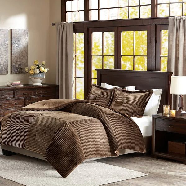 Parker Corduroy Plush Comforter Mini Set by Madison Park - Gifts for You 'n Me