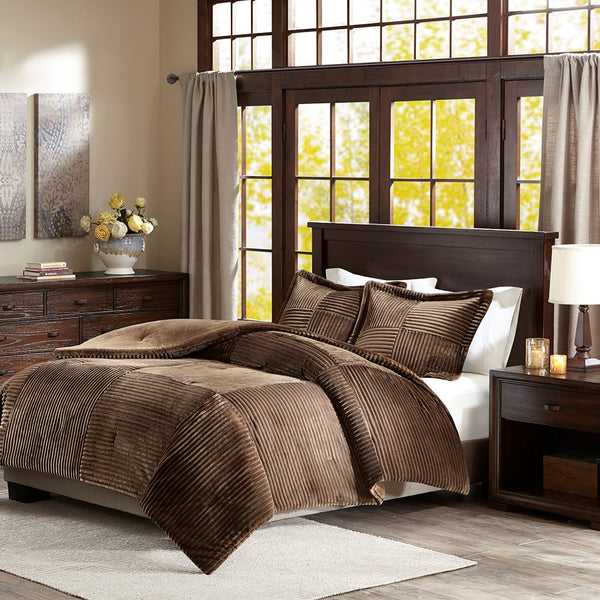 Parker Corduroy Plush Comforter Mini Set by Madison Park - Gifts for You 'n Me