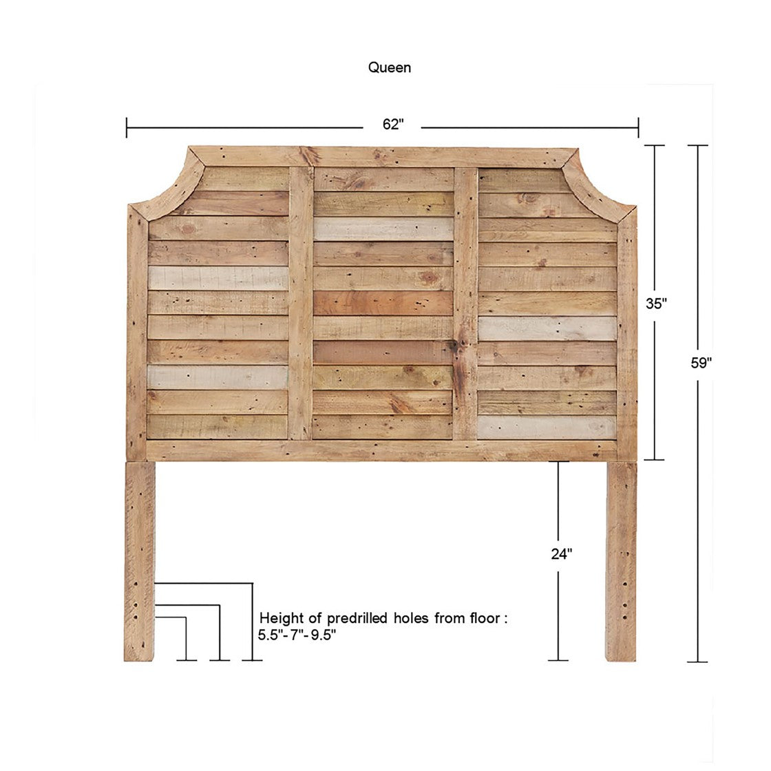 Sonoma Natural Wood Headboard by INK+IVY