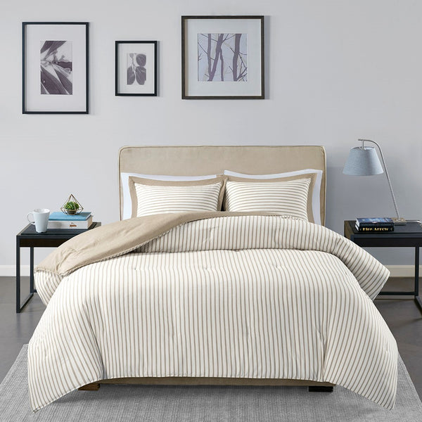 Hayden Reversible Yarn Dyed Down Alternative Comforter Set by Madison park Essentials - Gifts for You 'n Me