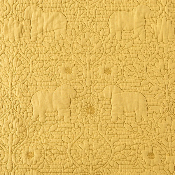 Kandula 3 Piece Reversible Cotton Quilt Set in Yellow - Gifts for You 'n Me