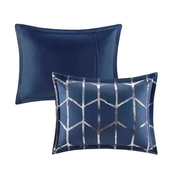 Raina Metallic Printed Comforter Set by Intelligent Design - Gifts for You 'n Me