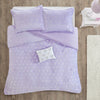 Rosalie Metallic Printed Plush Comforter Set by Mi Zone