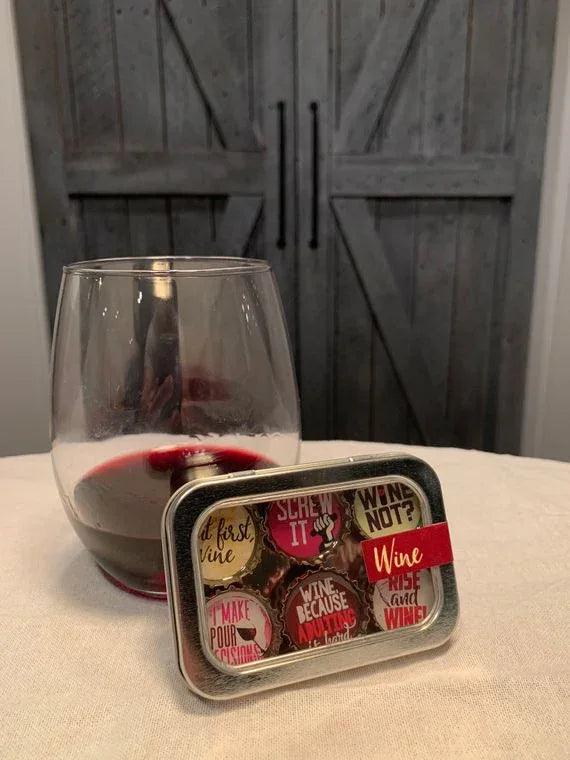 Wine Magnets - Set of 6 - Gifts for You 'n Me