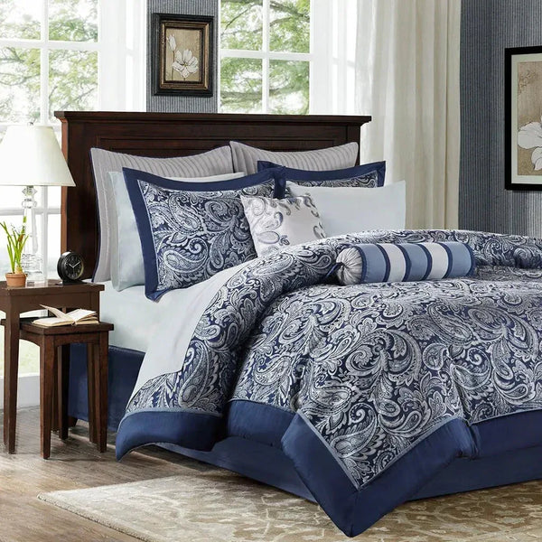 Aubrey 12 Piece Complete Bed Set by Madison Park - Gifts for You 'n Me