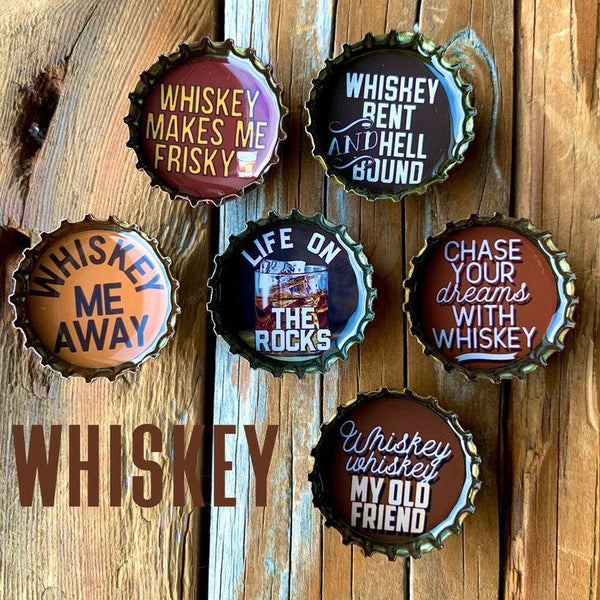 Whiskey Bent Magnets - Set of 6 - Gifts for You 'n Me