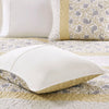 Dawn 6 Piece Cotton Percale Reversible Coverlet Set - Yellow