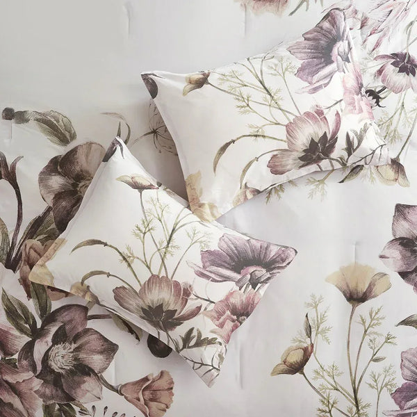 Cassandra 8 Piece Cotton Printed Comforter Set - Blush - Gifts for You 'n Me
