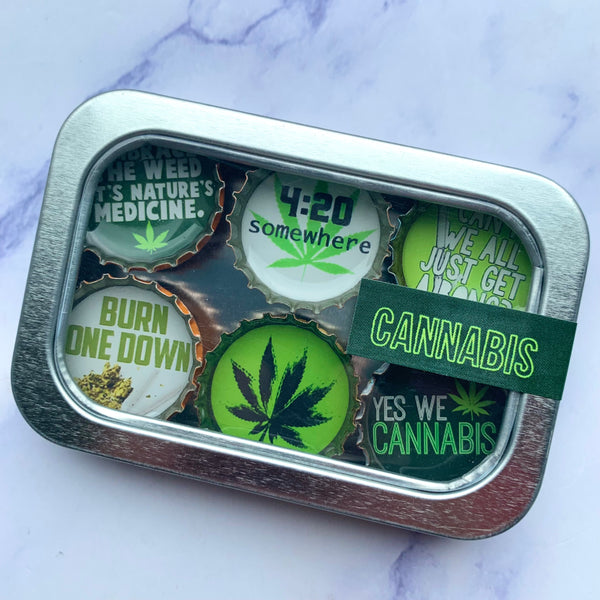 Cannabis Magnets - Set of 6