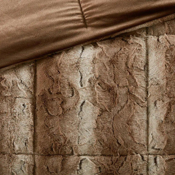 Zuri Faux Fur Comforter Set by Madison Park - Gifts for You 'n Me