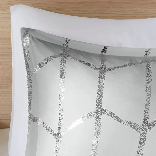 Raina Metallic Printed Comforter Set by Intelligent Design - Gifts for You 'n Me