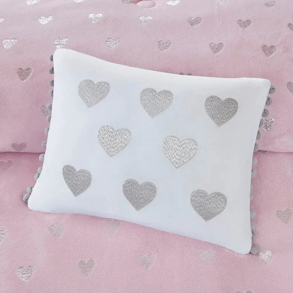 Rosalie Metallic Printed Plush Comforter Set by Mi Zone - Gifts for You 'n Me