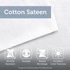 Pebble Beach 6 Piece Cotton Sateen Reversible Coverlet Set - Aqua