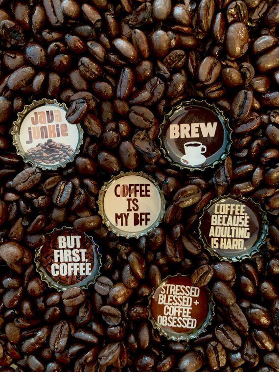 Coffee Magnets - Set of 6 - Gifts for You 'n Me