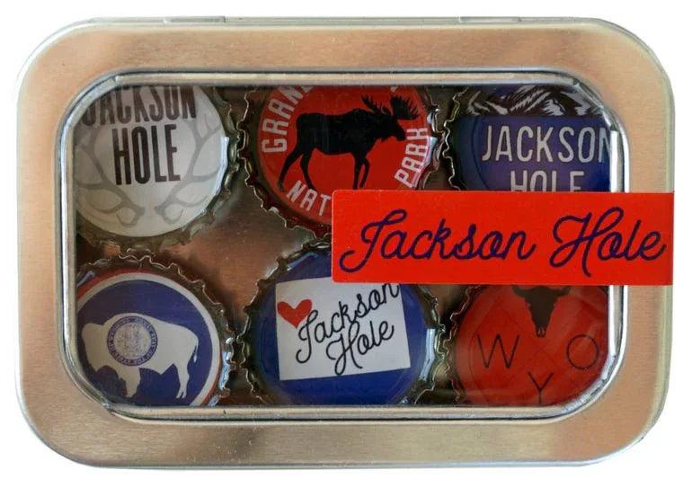 Jackson Hole, Wyoming Magnets - Set of 6 - Gifts for You 'n Me
