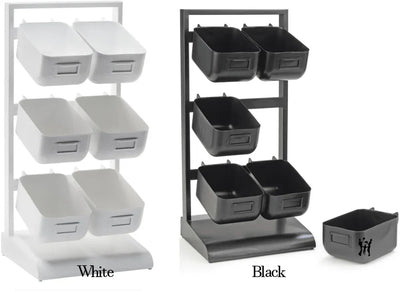 6 Metal Bin Tabletop Display