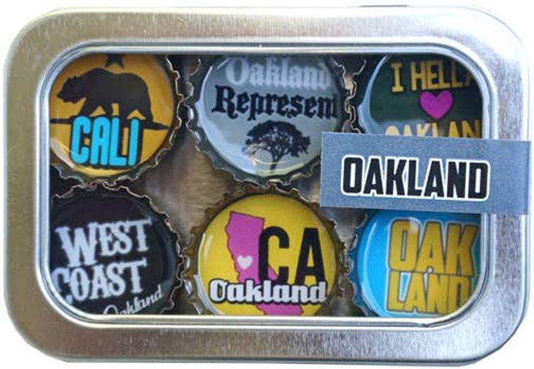 Oakland Magnets - Set of 6 - Gifts for You 'n Me