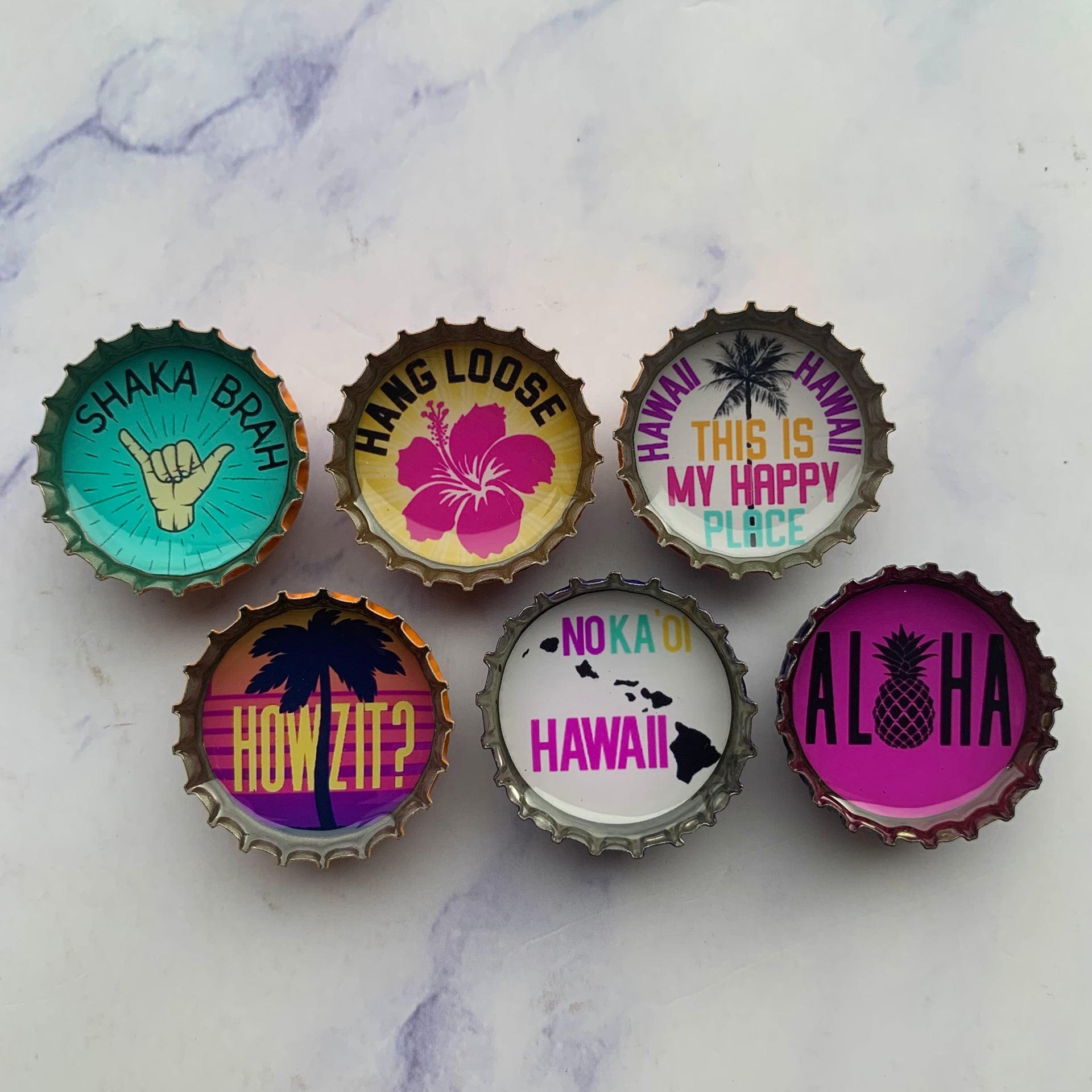 Hawaii Magnets - Set of 6