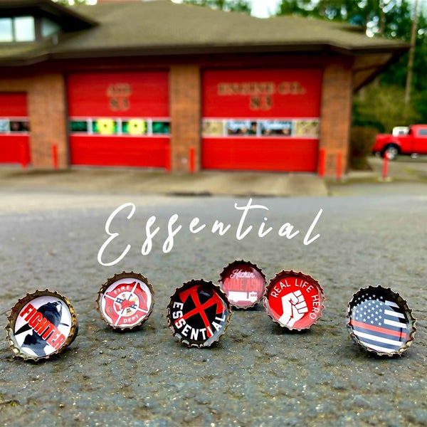 Fire Fighter Magnets - Set of 6