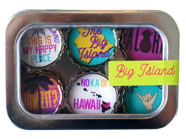 Kona / Big Island, Hawaii Magnets - Set of 6 - Gifts for You 'n Me
