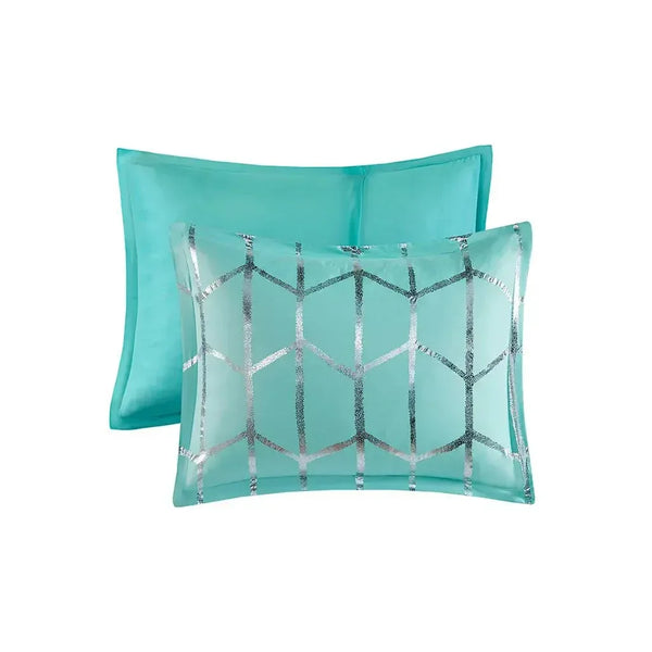 Raina Metallic Printed Comforter Set by Intelligent Design - Gifts for You 'n Me