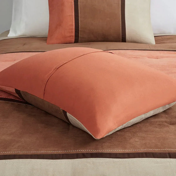 Palisades 7 Piece Faux Suede Comforter Set by Madison Park - Gifts for You 'n Me