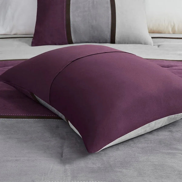 Palisades 7 Piece Faux Suede Comforter Set by Madison Park - Gifts for You 'n Me