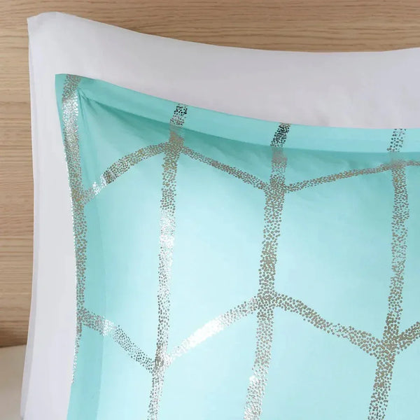 Raina Metallic Printed Comforter Set by Intelligent Design - Gifts for You 'n Me