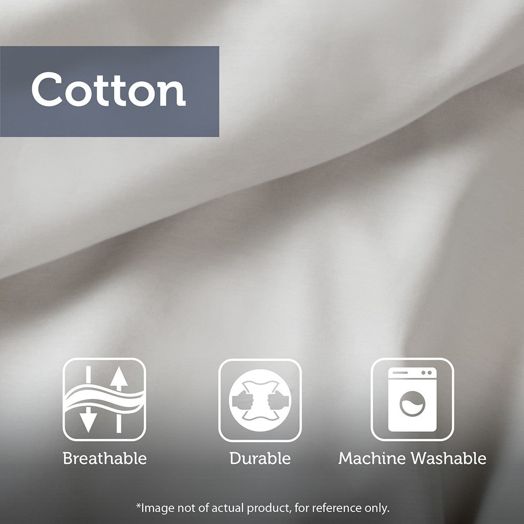 Mila 3 Piece Cotton Navy Comforter Set with Chenille Tufting by INK+IVY