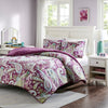 Melissa 2pcs. Reversible Purple Comforter Mini Set by Intelligent Design