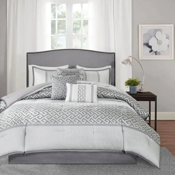 Bennett 7 Piece Jacquard Comforter Set by Madison Park - Gifts for You 'n Me