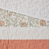Dawn 6 Piece Cotton Percale Reversible Coverlet Set - Coral