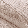 Serene 3 Piece Hand Quilted Cotton Quilt Set - Blush