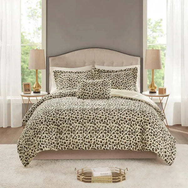Zuri Faux Fur Comforter Set by Madison Park - Gifts for You 'n Me